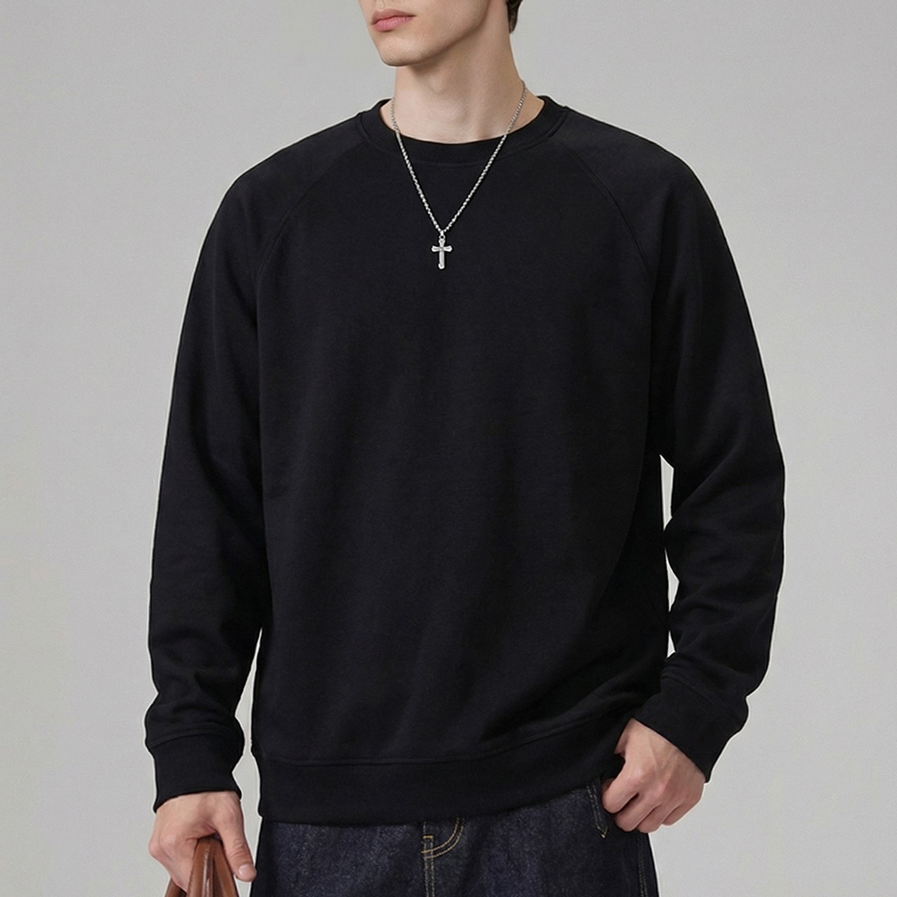 Sudadera con capucha modal y cuello redondo para hombre
