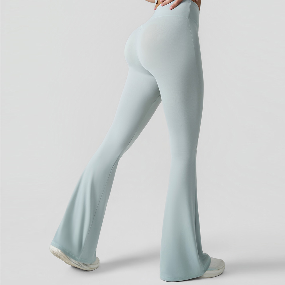 Pantalones de yoga acampanados de cintura alta