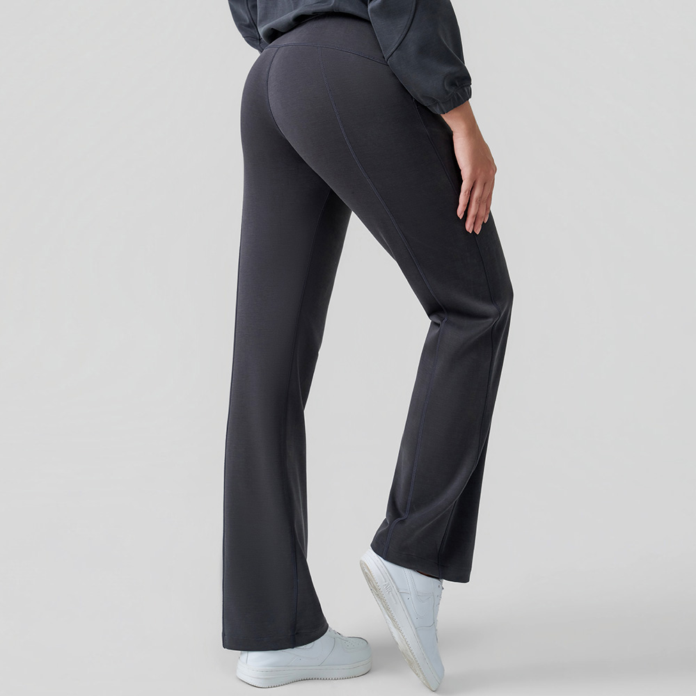 Pantalones casuales de pierna recta con capa de aire