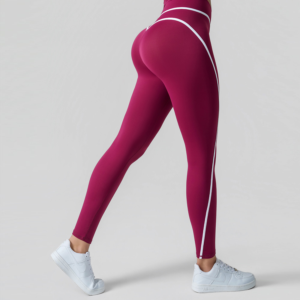 Pantalones de yoga con bloques de colores