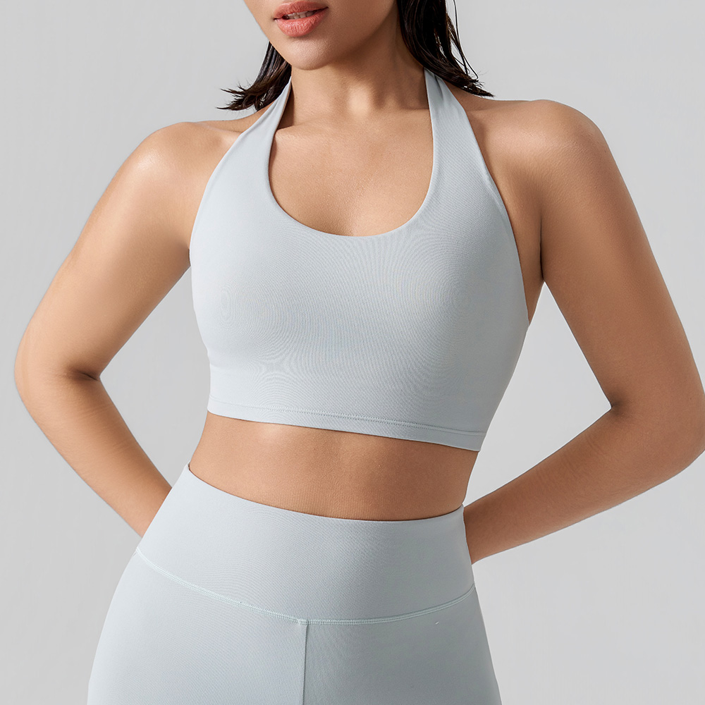 Sujetador deportivo con cuello halter